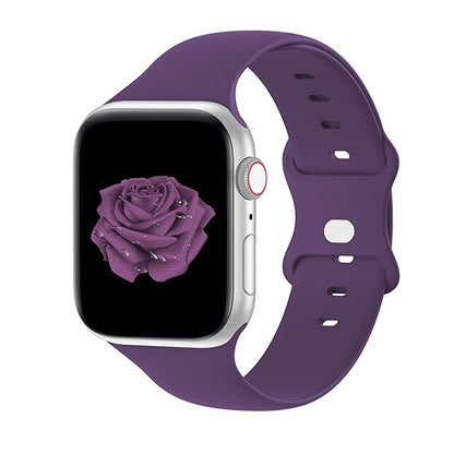 [22 colors available] Eight-ring buckle silicone band [Apple Watch]