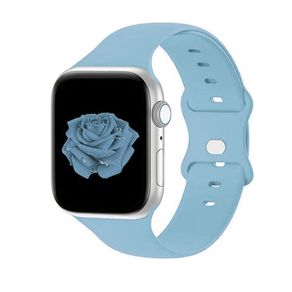 [22 colors available] Eight-ring buckle silicone band [Apple Watch]