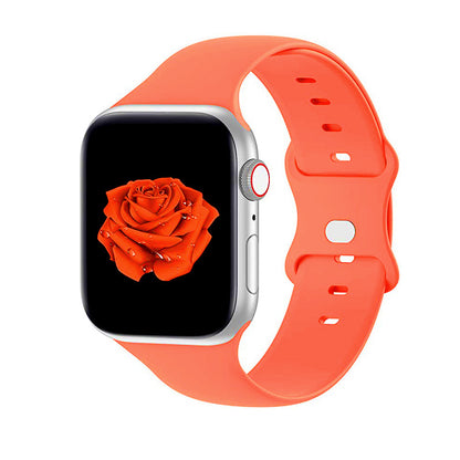 [22 colors available] Eight-ring buckle silicone band [Apple Watch]