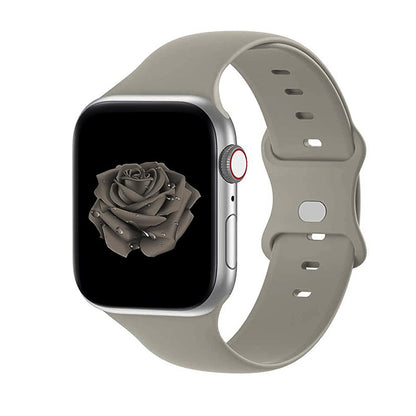 [22 colors available] Eight-ring buckle silicone band [Apple Watch]