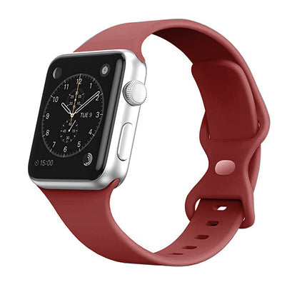 [22 colors available] Eight-ring buckle silicone band [Apple Watch]