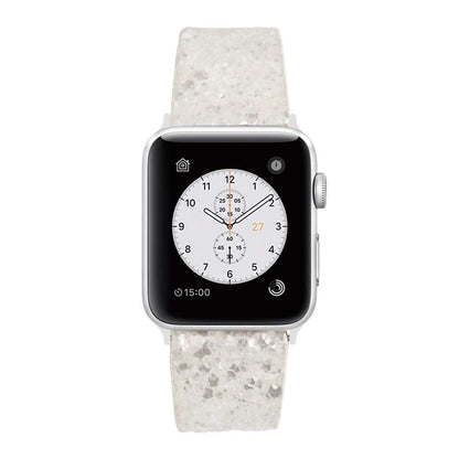 [4 colors available] Glitter sequin leather band [Apple Watch]