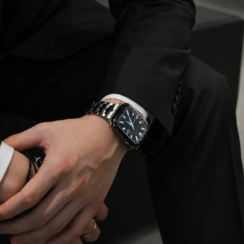 [Silver Crown] Crosslink Metal Band [Apple Watch]