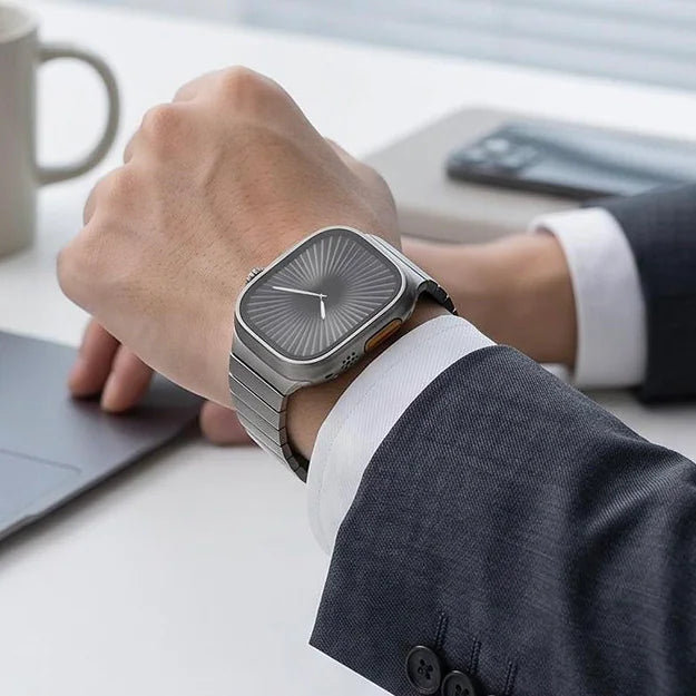 [7 colors available] Stainless steel bamboo band [Apple Watch]