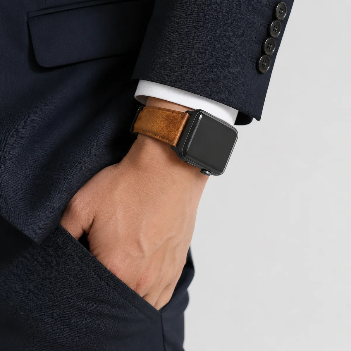 [Enjoy the changes over time] Oil wax leather band [Apple Watch]