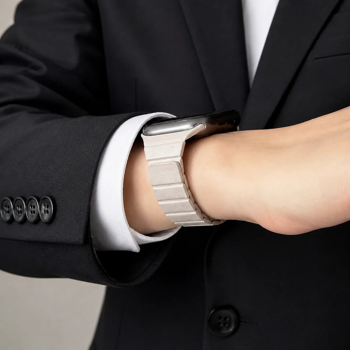 [Slim Magnet] Microfiber Leather Band [Apple Watch]