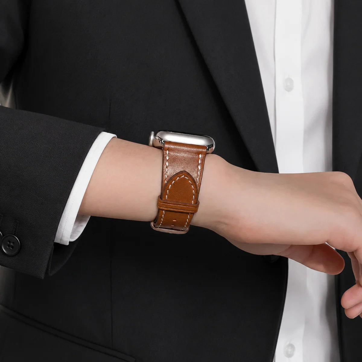 [9 colors available] Royal cow leather band [Apple Watch]